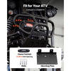 VEVOR 2500 lbs Electric Winch, 12V DC ATV/UTV Winch with Φ0.19 in x 39.4 ft Synthetic Rope & Wired Remote Control, IP55 Waterproof, Aluminum Housing Fairlead Mount Plate for Towing ATV, Black