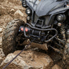 VEVOR 2500 lbs Electric Winch, 12V DC ATV/UTV Winch with Φ0.19 in x 39.4 ft Synthetic Rope & Wired Remote Control, IP55 Waterproof, Aluminum Housing Fairlead Mount Plate for Towing ATV, Black