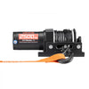 VEVOR 2500 lbs Electric Winch, 12V DC ATV/UTV Winch with Φ0.19 in x 39.4 ft Synthetic Rope & Wired Remote Control, IP55 Waterproof, Aluminum Housing Fairlead Mount Plate for Towing ATV, Black