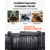 VEVOR 6000 lbs Electric Winch, 12V DC ATV/UTV Winch with Φ0.24 in x 49.2 ft Synthetic Rope, Wireless & Wired Remote Control, IP55 Waterproof, with Fairlead Mount Plate for Towing ATV UTV Off-Road