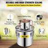 VEVOR Alcohol Still 5Gal/21L, Alcohol Distiller with Circulating Pump, Alcohol Still Copper Tube, Whiskey Distilling Kit with Build-In Thermometer, Whiskey Making Kit for DIY Alcohol, Stainless Steel