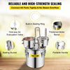 VEVOR Alcohol Still, 5 Gallon, Stainless Steel Alcohol Distiller with Copper Tube & Build-in Thermometer & Water Pump, Double Thumper Keg Home Brewing Kit, for DIY Whiskey Wine Brandy