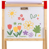 VEVOR Art Easel for Kids, 3-in-1 Wooden Double-Sided Kid's Art Easel with Magnetic Whiteboard, Chalkboard, Paper Roll, Adjustable Standing Drawing Board with Painting Accessories, Storage for Boy Girl