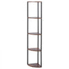 VEVOR 5 Tier Corner Shelf with LED Light, 64" Tall Corner Bookshelf with Storage Shelves for Collectibles, Display Shelf with Multi-color Lights Controlled Via RC/APP for Bedroom, Living Room, Office