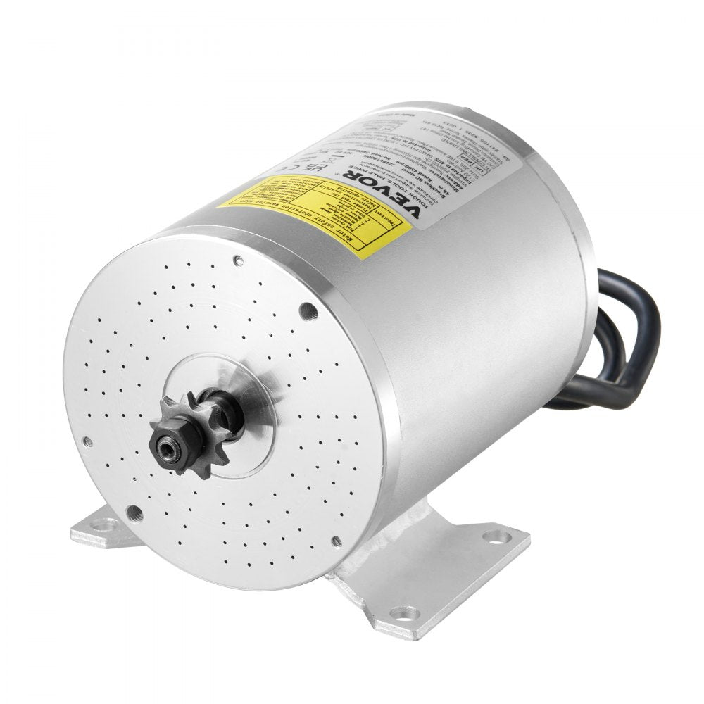 VEVOR 1800W Electric Brushless DC Motor Kit - 48V 4500rpm Motor with Upgraded Speed Controller for Go Karts E-Bike Motorcycle Scooter
