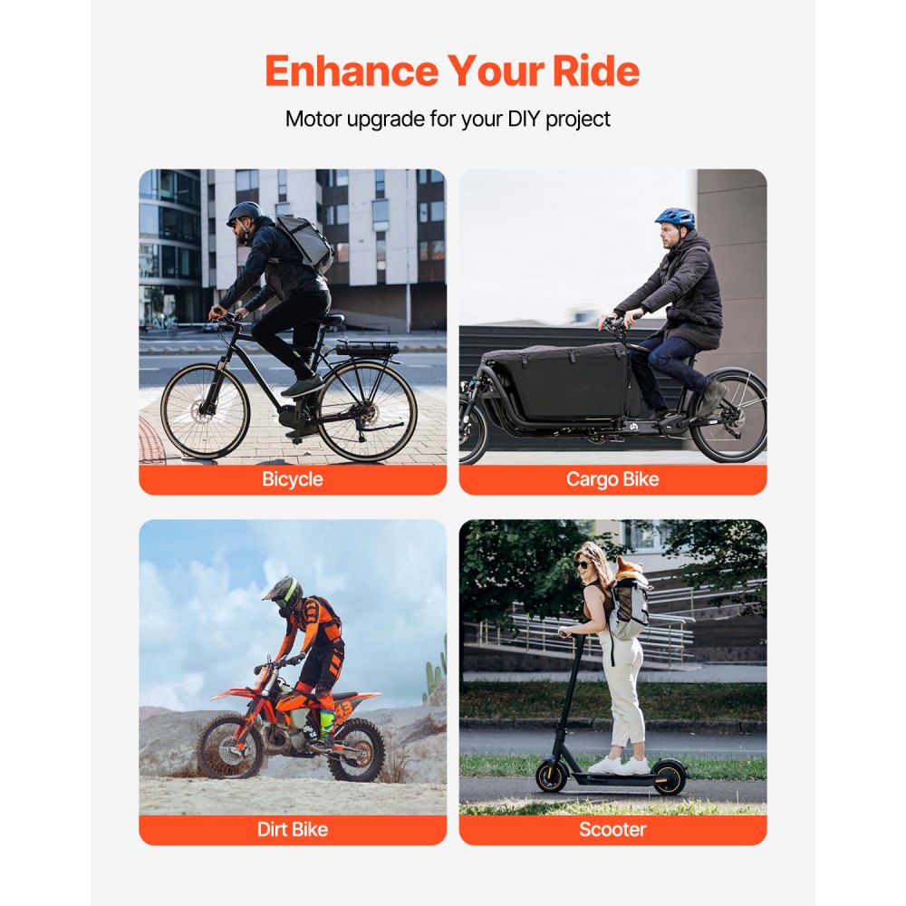 VEVOR 3000W Electric Brushless DC Motor, 60V 4800rpm Go Kart Electric Motor, Electric Dirt Bike Motor Engine for E-Bike Motorcycle Scooter DIY