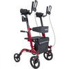 VEVOR Rollator Walker with Seat for Seniors, Foldable Rolling Walker, Lightweight Aluminum Mobility Walking Aid with PVC Solid Wheels, Adjustable Handle, Storage Bag, Cup/Cane Holder - Supports 300LBS