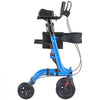 VEVOR Rollator Walker with Seat for Seniors, Foldable Rolling Walker, Lightweight Aluminum Mobility Walking Aid with PU Solid Wheels, Adjustable Handle, Storage Bag, Cup/Cane Holder - Supports 300LBS