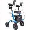 VEVOR Rollator Walker with Seat for Seniors, Foldable Rolling Walker, Lightweight Aluminum Mobility Walking Aid with PU Solid Wheels, Adjustable Handle, Storage Bag, Cup/Cane Holder - Supports 300LBS