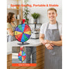 VEVOR 12 in Spinning Prize Wheel, 12 Slots Spinning Wheel with Stand, Tabletop Win Fortune Roulette with a Dry Erase and 2 Markers, 6 Colors, Easy Assembly, for Party Pub Trade Show Carnival Events