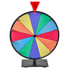 VEVOR 12 in Spinning Prize Wheel, 12 Slots Spinning Wheel with Stand, Tabletop Win Fortune Roulette with a Dry Erase and 2 Markers, 6 Colors, Easy Assembly, for Party Pub Trade Show Carnival Events
