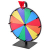VEVOR 12 in Spinning Prize Wheel, 12 Slots Spinning Wheel with Stand, Tabletop Win Fortune Roulette with a Dry Erase and 2 Markers, 6 Colors, Easy Assembly, for Party Pub Trade Show Carnival Events