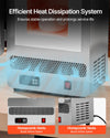 VEVOR Tabletop Kiln Melter, 1500W Electric Kiln, 2192℉ Max Temperature, Stainless Steel, Programmable Gold Melting Furnace for Wax Casting, Clay DIY, Metal Tempering, Glazing on Pottery, Silver