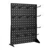 VEVOR Pegboard Display Stand, 17 x 13 Inch Tabletop Pegboard Display Stand with 30 Hooks, Thickened Cold-Rolled Steel Peg Board Panel for Grocery, Retail Store and Jewelry Shop, Black (2 PCS)