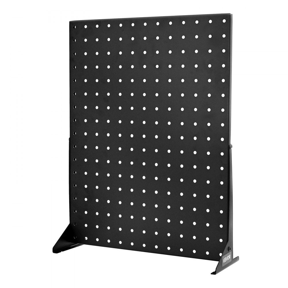 VEVOR Pegboard Display Stand, 17 x 13 in Tabletop Pegboard Display Stand, Accessories Rack Organizer, Thickened Cold-Rolled Steel Peg Board Panel for Grocery Retail Store Jewelry Shop, Black (4 PCS)