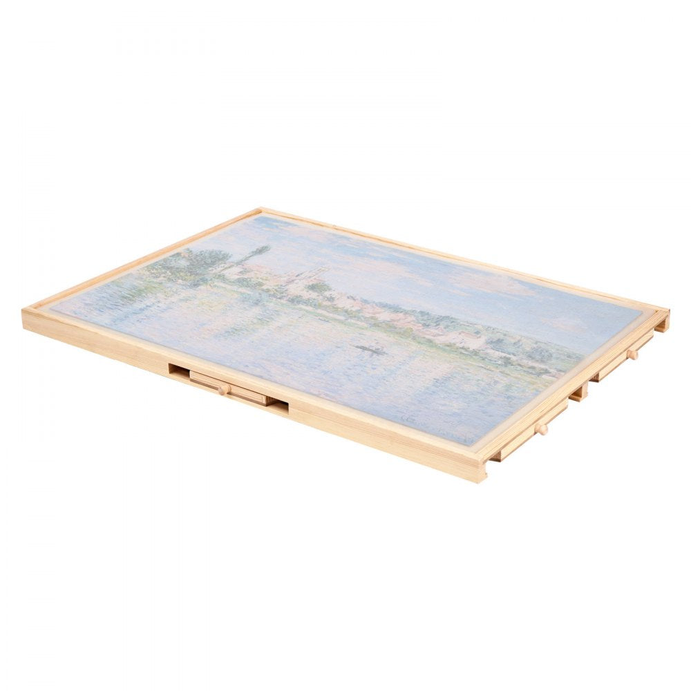 VEVOR 1000 Piece Rotating Puzzle Board with 5 Drawers and Cover, 29x21 in Portable Wooden Table, Jigsaw Puzzle Accessories for Adults, Puzzles Organizer Storage System, Birthday Gift for Mom