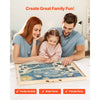 VEVOR 1500 Piece Rotating Puzzle Board with 5 Drawers and Cover, 34x25 inch in Portable Wooden Table, Jigsaw Puzzle Accessories for Adults, Puzzles Organizer Storage System, Birthday Gift for Mom
