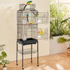 VEVOR 64-inch Open Top Large Parrot Bird Cage with Detachable Rolling Stand for Parakeets Finches Canaries Lovebirds Cockatiels Budgies Small Quaker Conures Flight Birdcage with Swing and Perch