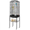 VEVOR 64-inch Open Top Large Parrot Bird Cage with Detachable Rolling Stand for Parakeets Finches Canaries Lovebirds Cockatiels Budgies Small Quaker Conures Flight Birdcage with Swing and Perch