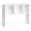 VEVOR Desktop Bookshelf, 1-Tier Desktop Storage Organizer, 37" x 9.4" x 28.7" Office Storage Rack Wood Display Shelf, Desktop Bookshelf Hutch with Anti-Slip Feet Pads, for Office, Home & Dorm, White