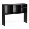 VEVOR Desktop Bookshelf, 1-Tier Desktop Storage Organizer, 37" x 9.4" x 28.7" Office Storage Rack Wood Display Shelf, Desktop Bookshelf Hutch with Anti-Slip Feet Pads, for Office, Home & Dorm, Black