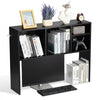 VEVOR Desktop Bookshelf, 1-Tier Desktop Storage Organizer, 37" x 9.4" x 28.7" Office Storage Rack Wood Display Shelf, Desktop Bookshelf Hutch with Anti-Slip Feet Pads, for Office, Home & Dorm, Black