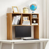 VEVOR Desktop Bookshelf, 1-Tier Wood Desktop Storage Organizer, 37" x 9.4" x 28.7" Office Storage Rack Wood Display Shelf, Desktop Bookshelf Hutch with Anti-Slip Feet Pads, for Office, Home & Dorm