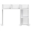 VEVOR Desktop Bookshelf, 2-Tier Desktop Storage Organizer, 37.2" x 9.5" x 28.9" Office Storage Rack Wood Display Shelf, Desktop Bookshelf Hutch with Anti-Slip Feet Pads, for Office, Home & Dorm, White