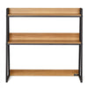 VEVOR Desktop Bookshelf, 2-Tier Desktop Storage Organizer, 37.4" x 12.6" x 35.4" Office Storage Rack Wood Color Display Shelf, Desktop Bookshelf Hutch with Anti-Slip Feet Pads, for Office, Home & Dorm