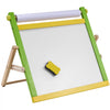 VEVOR Tabletop Art Easel for Kids, 3-in-1 Wooden Double-Sided Kid's Art Easel with Magnetic Whiteboard, Chalkboard, Paper Roll, Foldable Portable Drawing Board with Painting Accessories for Boys Girls