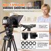 VEVOR Teleprompter, 8" Aluminum Alloy, Desktop Prompter with Adjustable Spectroscope, Remote Control, for YouTube, Twitch, Zoom, Supports DSLR/Webcam/Smartphone, for Video Recording/Live Streaming