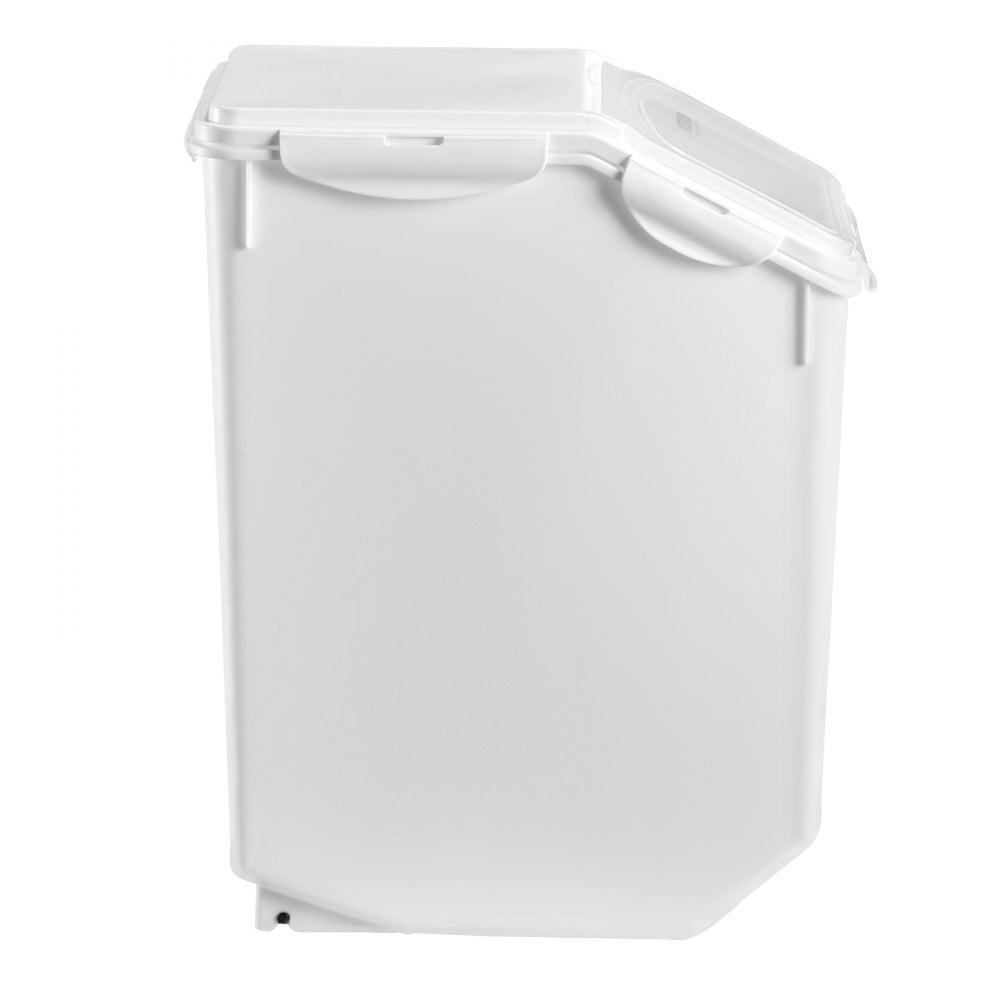 VEVOR Rice Storage Container, 4.5Gallon/20L Capacity Large Dog Food Dispenser Bin, Kitchen Ingredient Grain Cereal Flour Bin, Pet food Containers with Wheels, Measuring Cup, Airtight Lid, 1 Pack