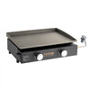 VEVOR Commercial Griddle, 22.4" Heavy Duty Manual Flat Top Griddle, Countertop Gas Grill with Non-Stick Cooking Plate, Countertop Gas Griddle, H-Shaped Burner Restaurant Portable Grill, 13,000 BTU