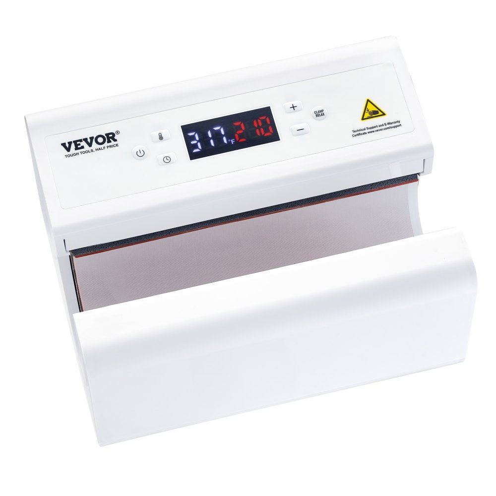 VEVOR Auto Tumbler Heat Press Machine, Mug Heat Press for 11-30oz Sublimation Tumblers, Heat Up Fast and Even, Tumbler Press with Tape and Glove, Temp and Time Setting, for Tumblers, Cups, Mugs, White