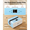 VEVOR Auto Tumbler Heat Press Machine 176 lbs Mug Heat Press White & Blue, for 11/20/30 oz Sublimation Tumblers, Cups, Glasses, Mugs, Fast Even Heating, Temp & Time Setting, 3 Preset Modes, Low-Noise