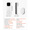 VEVOR Video Doorbell, 2K Wireless Camera Ring Doorbell Works with 170° Ultra-Wide View, 2-Way Audio, Motion Detection & Night Vision, Supports Alexei & Google, Cloud Storage, Battery/Wired Powered