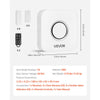 VEVOR Door Chime, DC 12V, Wireless Door Open Contact Sensor Alarm Chime with 656 ft Range, Remote Control with App, Doors Ringer Alert for Business, Store, Home, Office (6 Sensors + 1 Receiver)