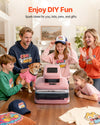 VEVOR Auto Heat Press Machine Pink - enjoy DIY fun lifestyle image
