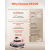 VEVOR Auto Heat Press Machine 15 x 15 inch T-Shirt Press Machine Pink, Auto Release and Adjustable Pressure, Digital Display, Rapid and Even Heating, for Sublimation, Vinyl, Heat Transfer Projects