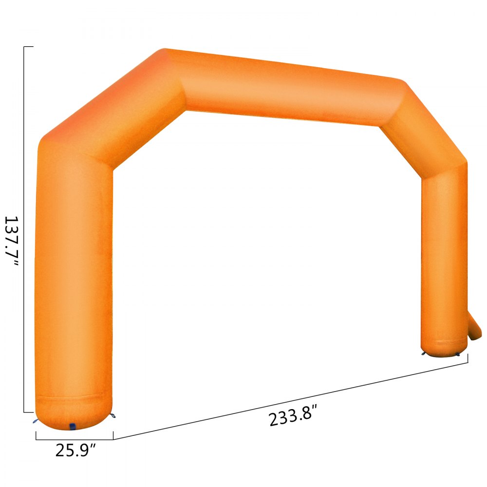 Orange Outdoor Advertising Inflatable Arch Air Blower 19.5FT with Blower