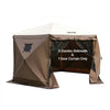 VEVOR Canopy Sidewalls, 5.67 x 4.85 ft, Canopy Tent Walls with Waterproof and Sunlight Protection, 1 Zippered Door & 2 Windows Design for Outdoor Event Tents, Vendor Booths (6 Sidewalls Only, Brown)