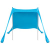 VEVOR Beach Tent Sun Shelter, UPF50+ Sun Protection, 6.6 ft Tall, 7.5x7.5 ft, Easy Pop Up Beach Canopy with Sandbags, Stability Poles, Sand Shovels, Portable Shade for Family Outings, Camping, Fishing