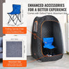 VEVOR Compact Portable Steam Sauna Tent, 1200 Watt Sauna Blanket with Chair & Storage Bag, Home Therapeutic Sauna Tent for Detox Relaxation, Time & Temperature Remote Control Personal Sauna for Home