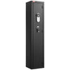 VEVOR Gun Safe, Heavy Duty Cold-Rolled Steel Fireproof Rifle Cabinet with Fingerprint, Digital Keypad & Key, Large Long Gun Cabinet with Magazine and LED, Adjustable Racks for Rifles, Pistols, Shotgun
