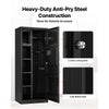 VEVOR 4 Gun Safe, Long Gun Cabinet for Rifles and Pistols, Quick Access Rifle Safe with 3 Ammo Slots and 2 Adjustable Racks, Large Digital Cabinet with Key and Password Lock