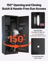 VEVOR 4 Gun Safe, Long Gun Cabinet for Rifles and Pistols, Quick Access Rifle Safe with 3 Ammo Slots and 2 Adjustable Racks, Large Digital Cabinet with Key and Password Lock