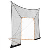 VEVOR Hockey and Lacrosse Goal Backstop, 12x9 ft Lacrosse Net with Extended Coverage, Quick Easy Setup Complete Accessories Training Net, Backyard Lacrosse Equipment, for Youth Adult (NET ONLY)