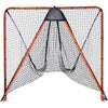 VEVOR Lacrosse Goal, 6' x 6' Lacrosse Net, Folding Portable Backyard Lacrosse Training Equipment, Steel Frame Training Net, Quick & Easy Setup Lacrosse Goal, Perfect for Youth Adult Training, Orange