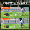 VEVOR Soccer Rebounder Board, 40"X12" Portable Soccer Wall with 2 Angles Rebound, Foldable HDPE Kickback Rebound Board, Soccer Training Equipment for Kids and Adults, Passing & Shooting Practice