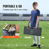 VEVOR Soccer Rebounder Board, 40"X12" Portable Soccer Wall with 2 Angles Rebound, Foldable HDPE Kickback Rebound Board, Soccer Training Equipment for Kids and Adults, Passing & Shooting Practice
